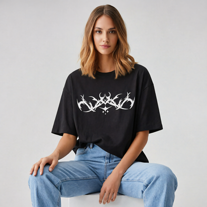 Black Unisex Oversized T‑Shirt | Zaira Street