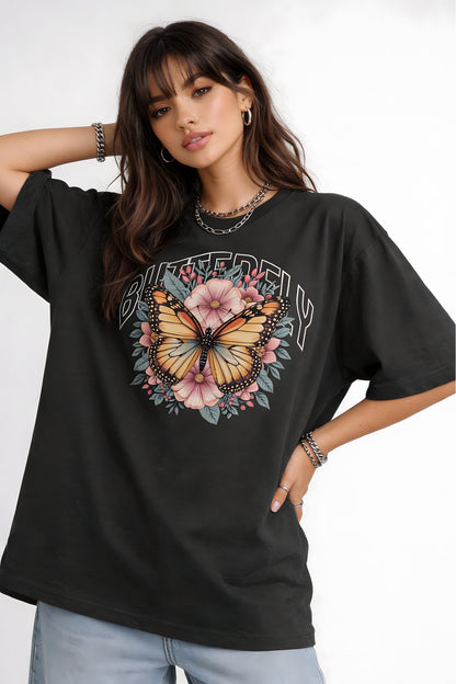 Butterfly Bloom Oversized T-Shirt