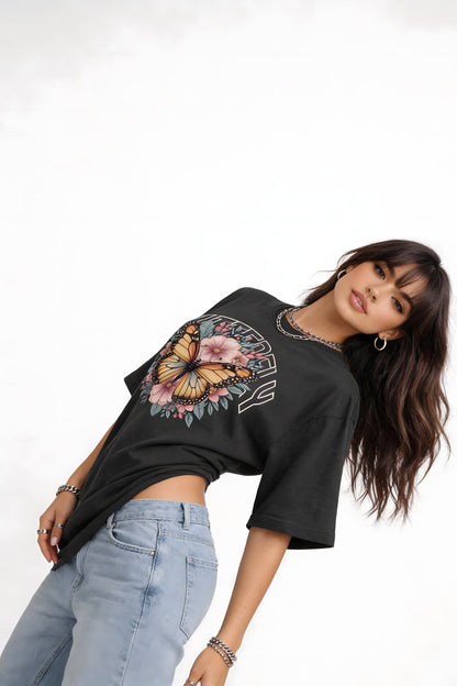 Butterfly Bloom Oversized T-Shirt