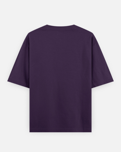 Purple Oversized T-Shirt | Unisex Heavyweight Cotton Tee – Zaira Street