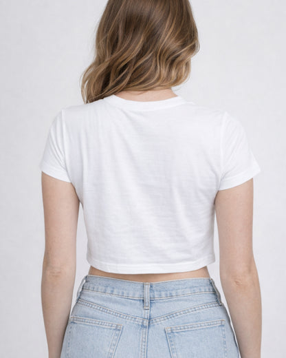 Women's White Cotton Tee Zaira Street