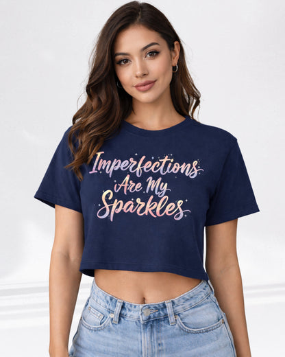 Navy Crop Top for Women