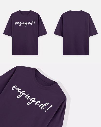 Purple Oversized T-Shirt | Unisex Heavyweight Cotton Tee – Zaira Street