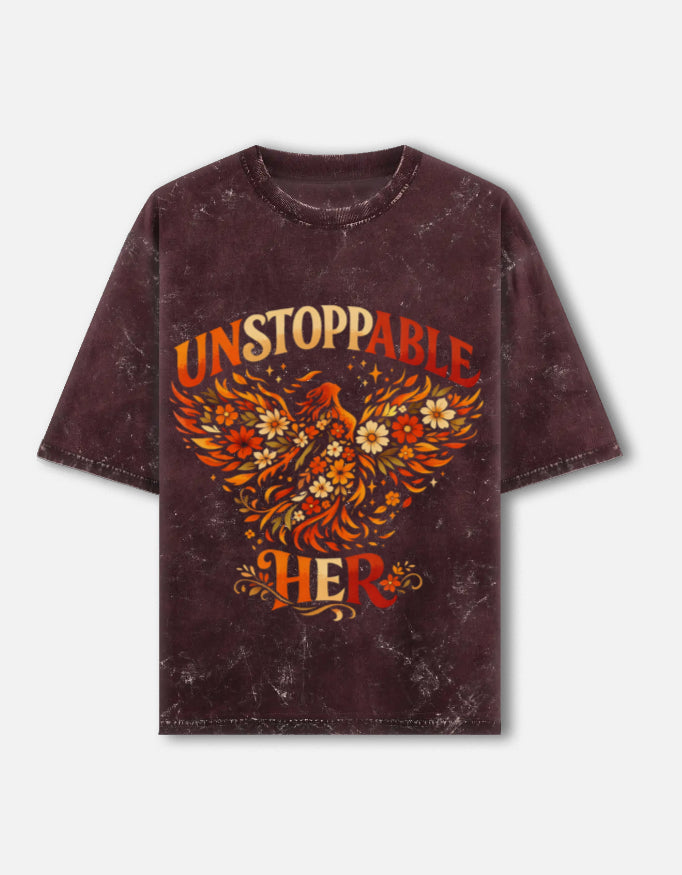 Unisex Oversized Acid Wash T-Shirt – 100% Cotton 240 GSM Heavyweight Streetwear Tee