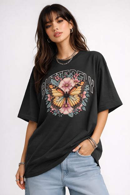 Butterfly Bloom Oversized T-Shirt