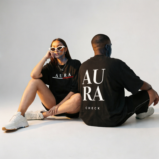 Aura Oversized T-Shirt – 240 GSM Heavyweight 100% Cotton Unisex Streetwear Tee