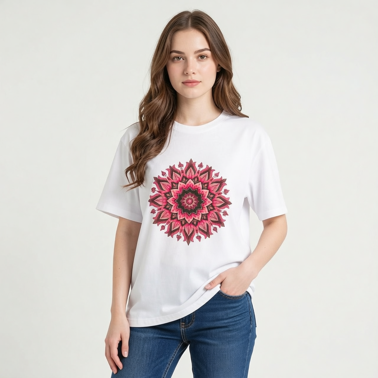Oversized T-Shirt | 100% Cotton | Unisex Boho Tee