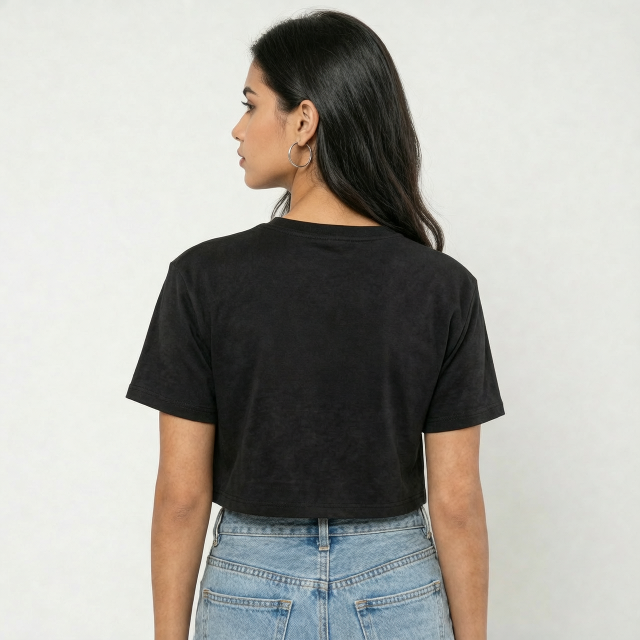 UNBOTHERED Black Crop Top – Effortless Edge, Everyday Comfort